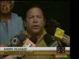 Andres Velásquez, de Causa R, denunció corrupción en las emp