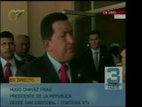 El Pdte. Chavez llega a la VI Cumbre de Petrocaribe y rindió