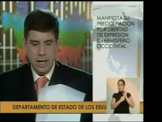 Comunicado del Dpto. de Estado de Estados Unidos manifiesta