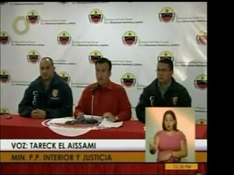 El Min. De Interior y Justicia, Tareck El Aissami, dio detal