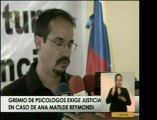 Los psicólogos reclamaron en conjunto porque haya justicia e