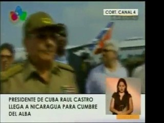 Raúl Castro llega a Nicaragua a la reunión del SICA, y en el