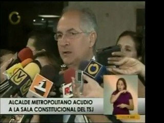 El Alcalde Metropolitano Antonio Ledezma fue al TSJ a denunc