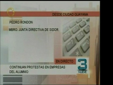 Según un miembro de la Junta Directiva de SIDOR, los sindica