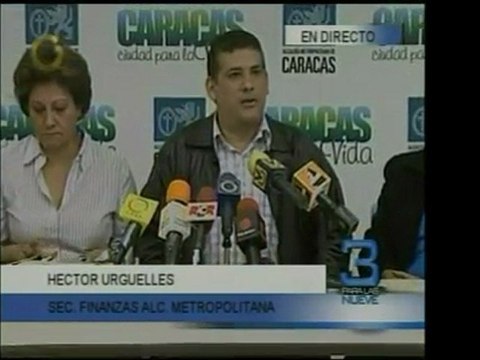 El encargado de finanzas de Alcaldía Metropolitana dijo que