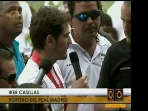 Iker Casillas, portero del Real Madrid, estuvo en el Brígido