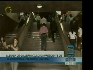 Llegada de Guillermo Zuloaga a Fiscalía para que le sea impu