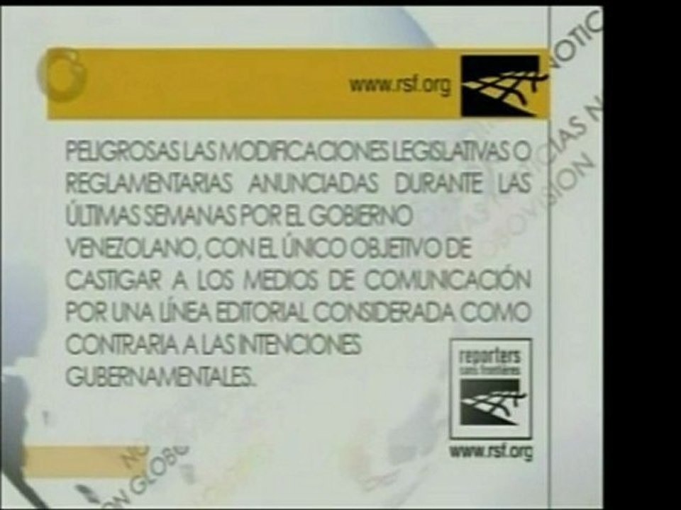 Reporteros sin Fronteras deploró el cambio de la legislación