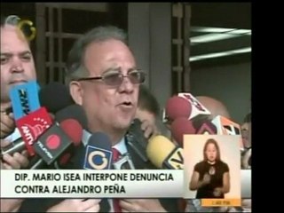 El diputado Mario Isea denunció en Fiscalía General a Alejan