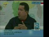 El Pdte. Chavez anunció la suspensión de relaciones económic