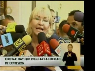 La Fiscal Luisa Ortega Díaz da declaraciones a la prensa res