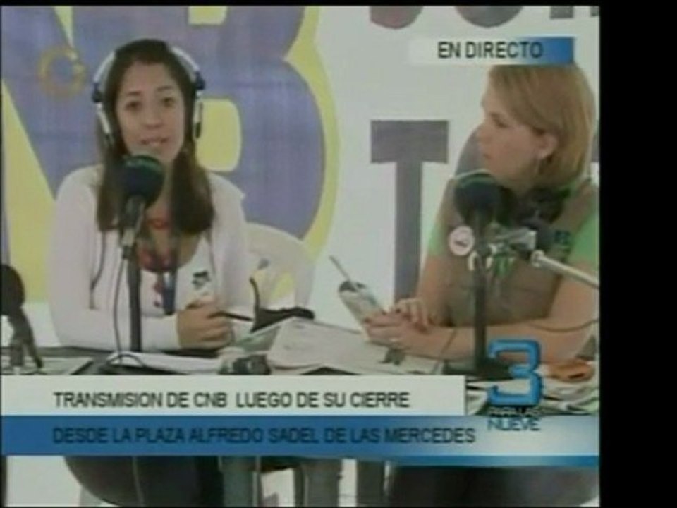 Trasmisión de CNB desde la Plaza Francia de Las Mercedes, lu