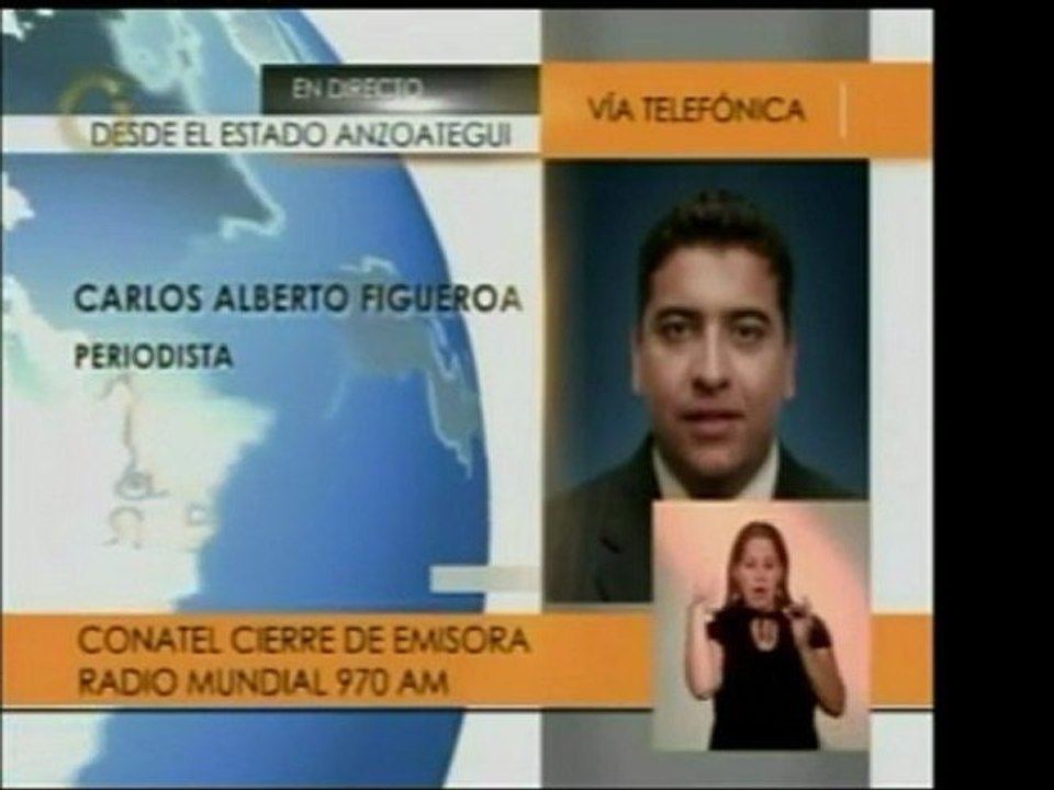 Radio Mundial 790 am de Anzoátegui fue cerrada por CONATEL.