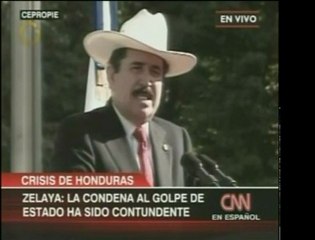 Manuel Zelaya agradece la acogida del presidente mexicano en