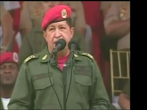 El Presidente Chavez culpó al Imperio norteamericano del gol