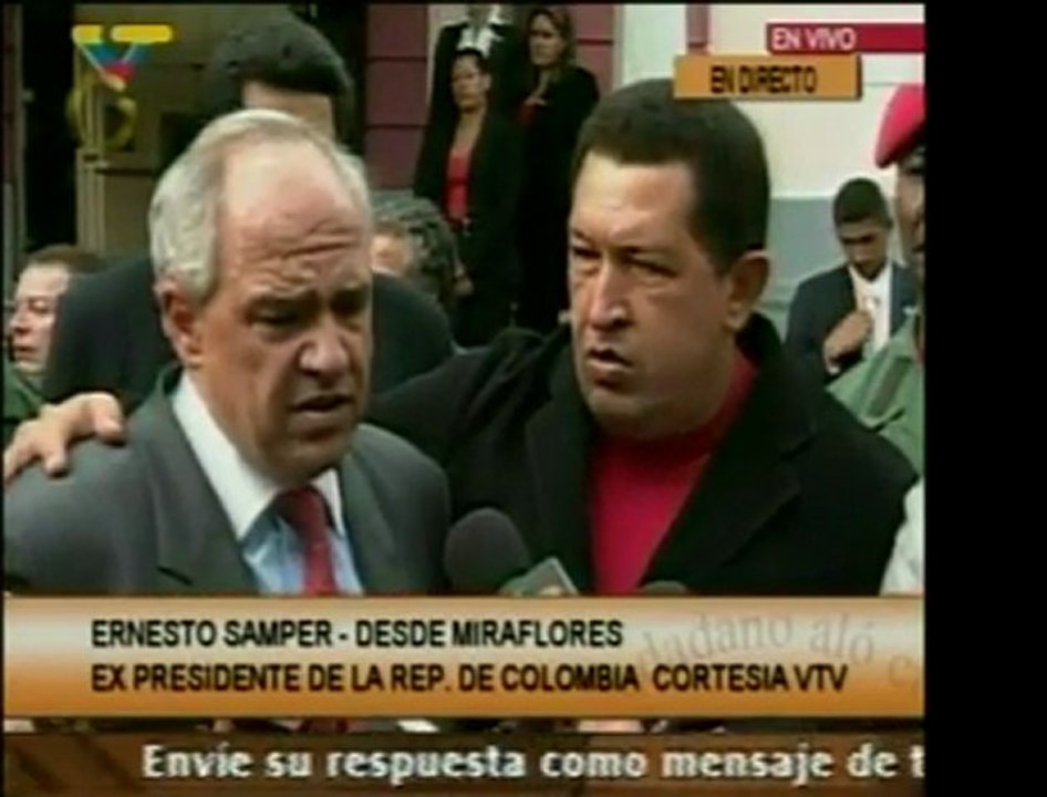 El ex Presidente colombiano Ernesto Samper dijo que su encue