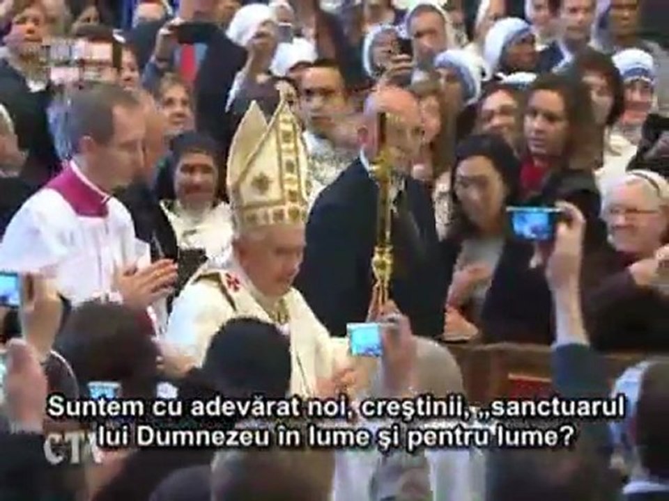 Papa: „Sunt creştinii sanctuarul lui Dumnezeu în lume?”