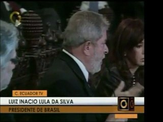 Intervenciones de los presidentes Correa, Lula, y Cristina F