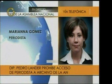 El dip. Pedro Lander prohibió a los medios de comunicación t