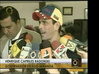 El gob. Henrique Capriles considera válido protestar por las