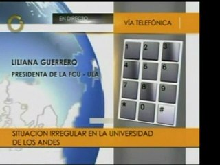 La pdta. del FCU de la ULA participó que los estudiantes agr