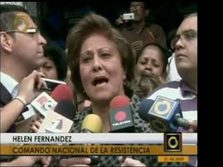 El Comando Nacional de la Resistencia fue a protestar contra