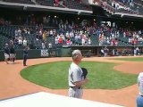 May 2009 - Mark Harmon - National Anthem in Oklahoma City (charity baseball game)