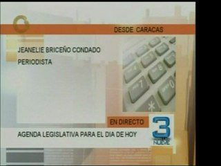 Agenda del día para las leyes de la Asamblea Nacional del dí