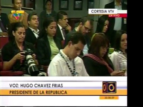 @globovision Presidente Chavez con corresponsales extranje