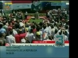 El Presidente Hugo Chavez habla ante una multitud en Siria.