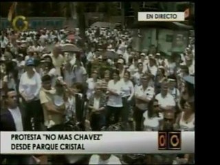 Lectura del manifiesto de la concentración "No más chavez" d