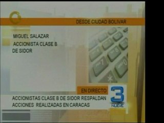 En Puerto Ordaz accionistas Clase B de SIDOR respaldan las a