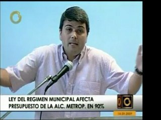 El Concejal Metropolitano, Alejandro Vivas, informó que con
