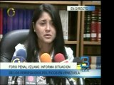 El Foro Penal Venezolano recordó la situación de los presos