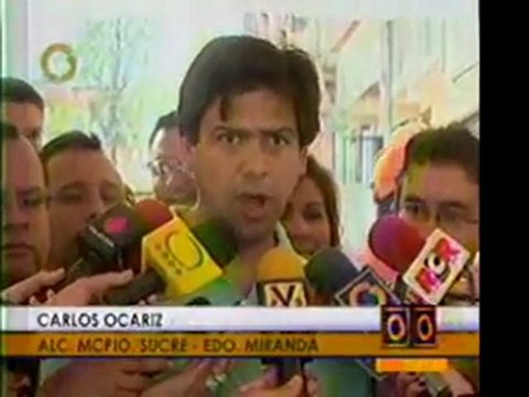 @globovision Alcalde del municipio Sucre, Carlos Ocariz ofr