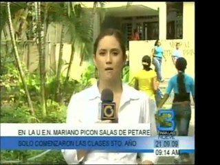en la U.E. Mariano Picón Salas de Petare, sólo el quinto año