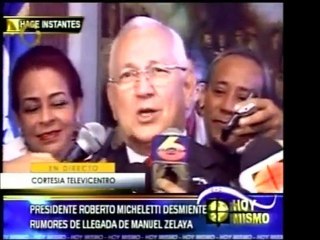 El Pdte. designado de Honduras, Roberto Micheletti, desmient