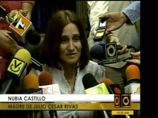 La madre de Julio César Rivas dijo que su hijo está siendo u
