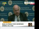 José Miguel Insulza da más declaraciones acerca de Honduras