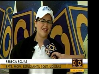 Una representante del movimiento estudiantil anunció las pró
