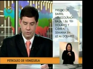 El petróleo venezolano bajó 1,86 dólares, ubicándose en 62,4