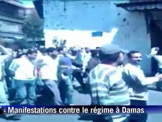 Syrie:des dizaines de milliers de manifestants dans tout le pays