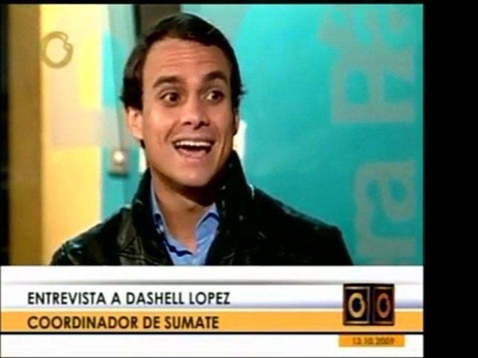 Dashell Lopez, Coordinador de SUMATE, habla acerca de los re
