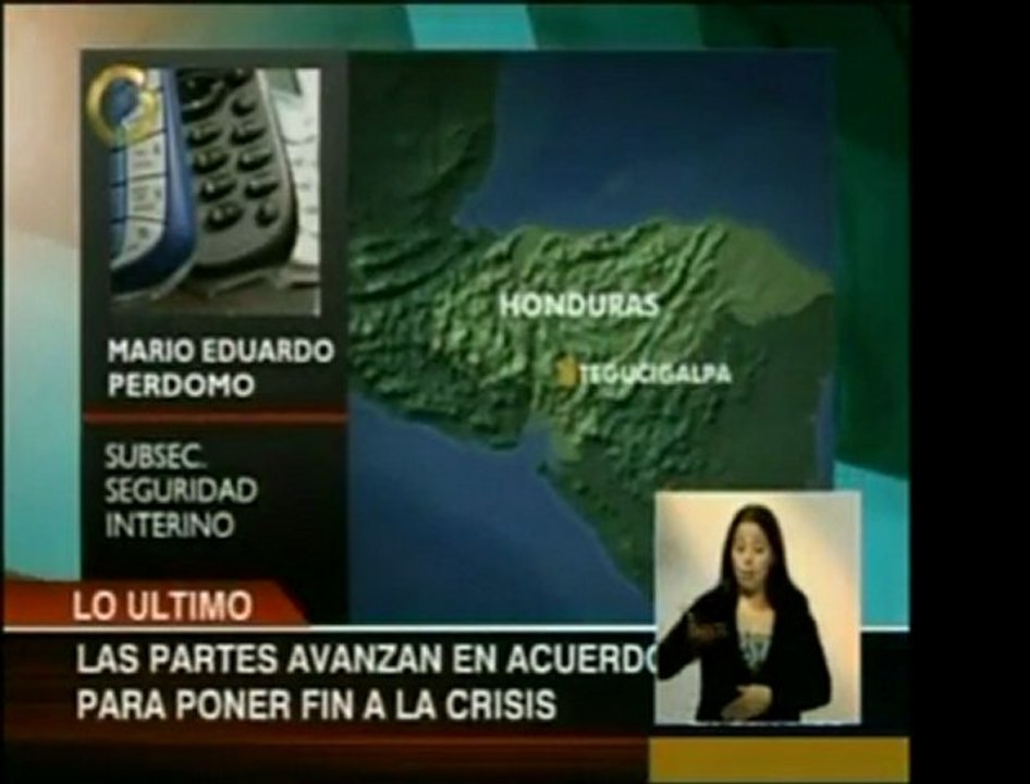Hay señales de un consenso entre las partes en Honduras resp