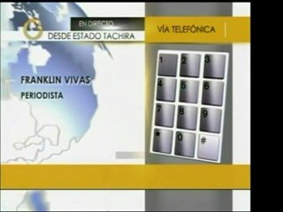 El gobernador César Perez Vivas denunció que una guerrillera
