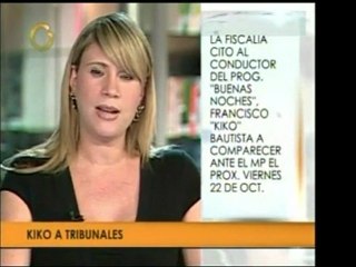 El director del programa Buenas Noches fuec tiado por el Min