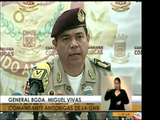 La GNB notificó de un operativo de incautación de droga en e