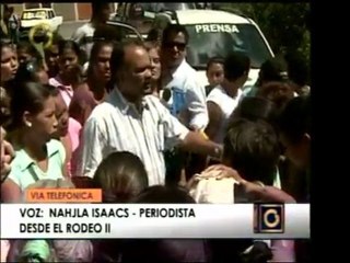 Se logró la mesa de diálogo en El Rodeo II. La Defensora del