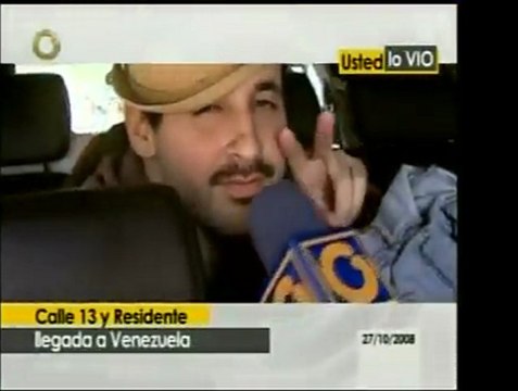 Usted lo vio. El grupo Calle 13 saluda a Globovision.