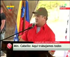 El ministro Diosdado Cabello informó que lel Plan Barrio Nue